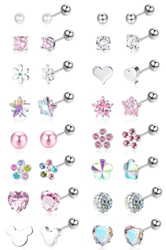 [JeryWe] 16�y�A �T�[�W�J���X�`�[�� �����̏��̎q�̂��߂�20G�̏����ȓ�X�^�b�h�s�A�X CZ�n�[�g�t�����[�X�^�[�{�[���X�N�����[�o�b�N�t���b�g�o�b�N�X�^�b�h�s�A�X���F�Z�b�g 3