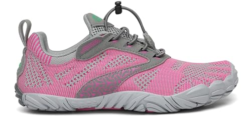 Miniatura 7 de Saguaro Hombre Mujer Minimalistas Zapatillas De Trail Running Ligeras Y Respirable Zapatos Descalzos Gym Playa Calzado De Deportes Acuaticos Para Correr Senderismo, Rosa 42 Eu