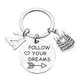 Kilener 21st Birthday Gifts Keychain for Women Men 21 Year Old Birthday Gifts for Her Him 21 Birthday Gifts for Daughter Son 21 Yrs Old Birthday Gifts for Women Men 21th Birthday Gift