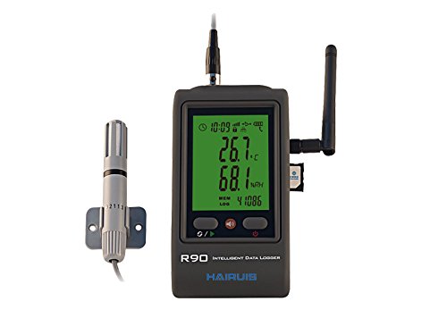 MeterTo LCD GSM GPRS Temperature Humidity Data Logger R90EX-G 0~100% RH / -40-100? SMS alarming Message USB Records 65000 for Pharmaceutical, Transportation, Refrigeration Industry