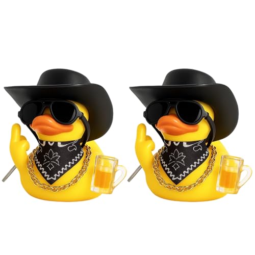 HSHEMBER 2PCS Rubber Duck, Ducks, Giant Rubber Duck For Bath Tub Fun, Large Floating Duck Toy For Pool Party Decor, Collectible Rubbers Ducks Gifts