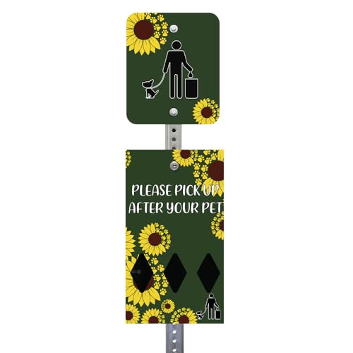 Zero Waste USA - DISPENSE-ART™ Mini Dog Waste Station - Sunflower