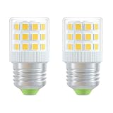 BROLSKUN 6W LED Fridge Bulbs E26 Medium Base(26mm Screw) 60W A15/A45 Equivalent 5000K Daylight White