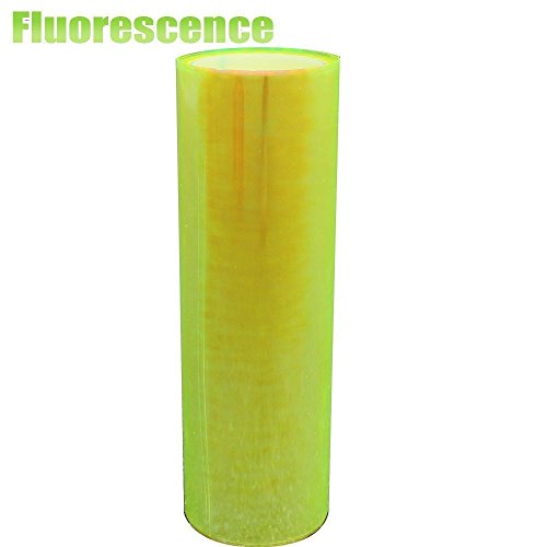Diyah 12 X 48 Inches Self Adhesive Shiny Chameleon Headlights Tail Lights Fog Lights Films,Film Sheet Sticker,Tint Vinyl Film (Fluorescence Yellow) #TOP1