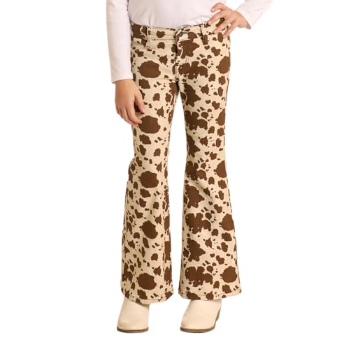 Rock & Roll Girls' Cowhide Button Flare Jeans