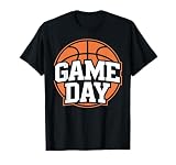 Game Day Basketball Sport Design Orange Ball Cool Graphic T-Shirt