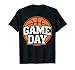 Game Day Basketball Sport Design Orange Ball Cool Graphic T-Shirt