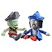 uiuoutoy PVZ Plants vs Zombies Lot de 2 porte-clés en peluche pour enfants