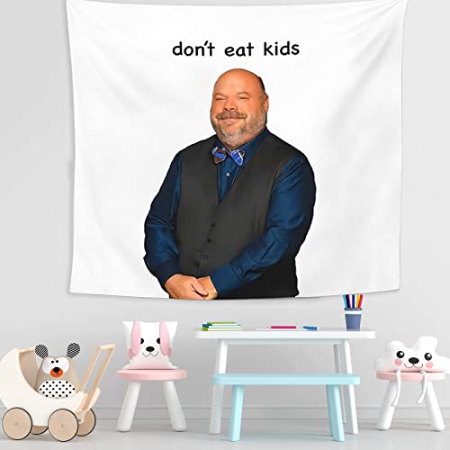 Avinyl Bertram Don' T Eat Kids Funny Tapestry For Bedroom Aesthetic Natural Landscape Wall Hanging 51" X 60" Meme Tapestry For Men Dormitory Decoration #TOP2