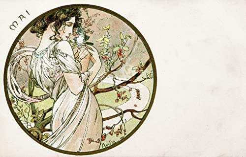 Toile la fête des moissons slaves d'Alphonse Mucha grand format de qualité