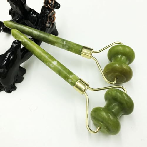 DIYEAH Rodillo de Jade Natural Doble Cabezal para Masaje Facial, Herramienta de Masaje Cuidado Piel, Portátil y Ligero, Adecuado para Rejuvenecer y Tonificar el Rostro - imagen 9