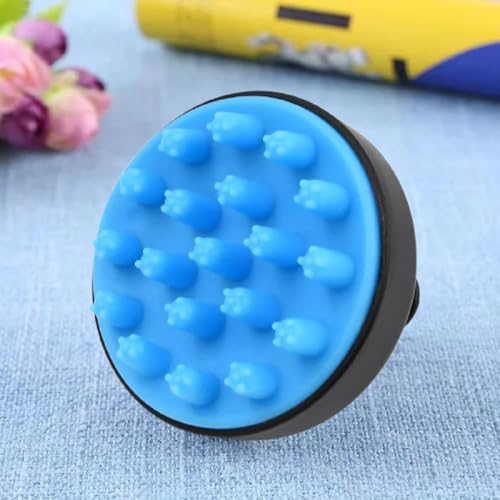 Image of VWMYQ Face Scrubber, Silicone Face Scrubber for Men, Gentle Exfoliator Pad & Massager, Facial Cleansing /Wash Brush - Removes Dead & Dry Skin (Scalp Massager Blue)