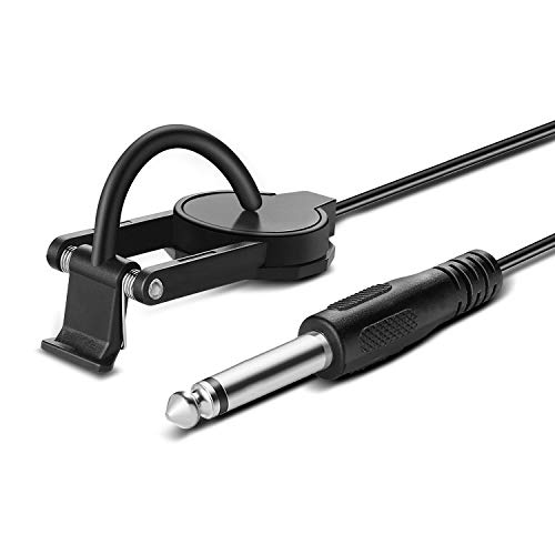 TNP Violin Pickup w/ 2.5mm 1/4" Jack Connector Plug Cable for Violin, Viola