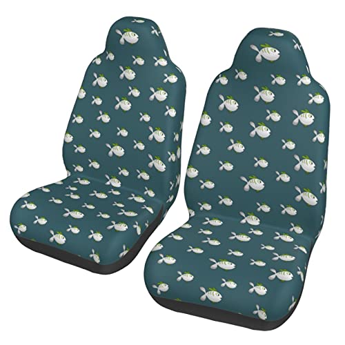Bafafa Manatee Animals Printed Car Seat Covers Seat Cover Set Universal Auto Front Seats Protector Car Accessories Fits For Car Suv Sedan Truck - 2 Piece #TOP15