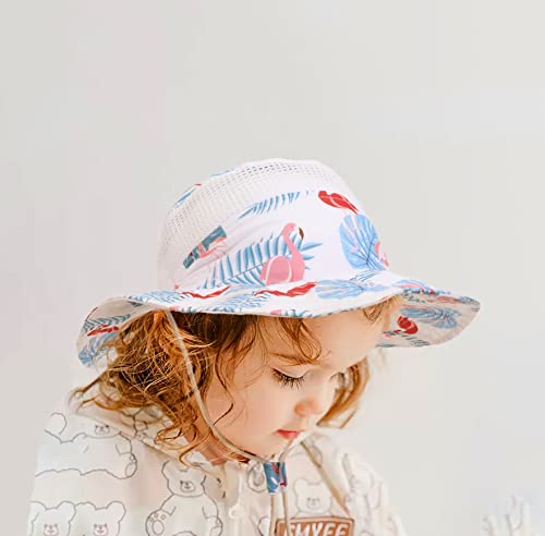 Baby Sun Hat For Boy Girl Toddler,Summer Swim Pool Bucket Hats,Kids Upf 50 Sun Protection Beach Hat Play Hat (As1, Age, 12_Months, 24_Months, White) #TOP1