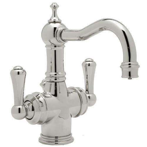 Rohl U KIT1370LS-STN-2 Ac27L-Tcb To Georgian Era Filtered Bathroom Faucet with Metal Lever Handle Satin Nickel