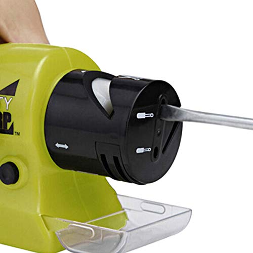 Electric Knife Sharpener Motorized Knife Sharpener For Straight And Serrated Knives Stainless Steel Ceramic And Tungsten Rotating Sharpening Stone Sharpening Tool #TOP3