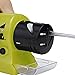 Electric Knife Sharpener Motorized Knife Sharpener for Straight and Serrated Knives Stainless Steel Ceramic and Tungsten Rotating Sharpening Stone Sharpening Tool