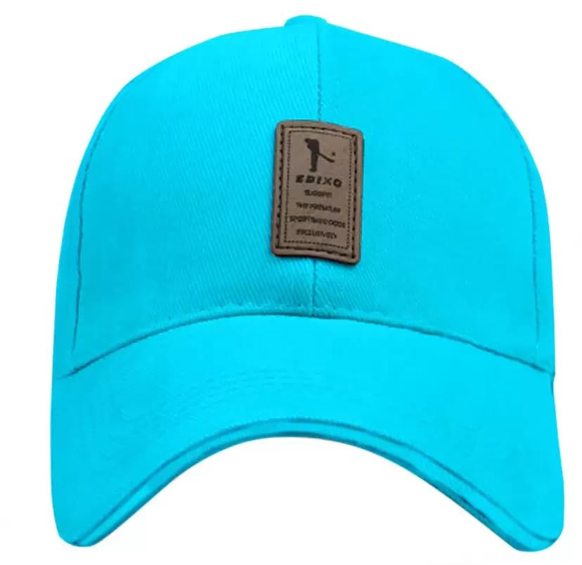 Bynomo Stylish Cotton Adjustable Baseball Cap for Men and Women, Embroidered Unisex Cap for Summers (Sky Blue)