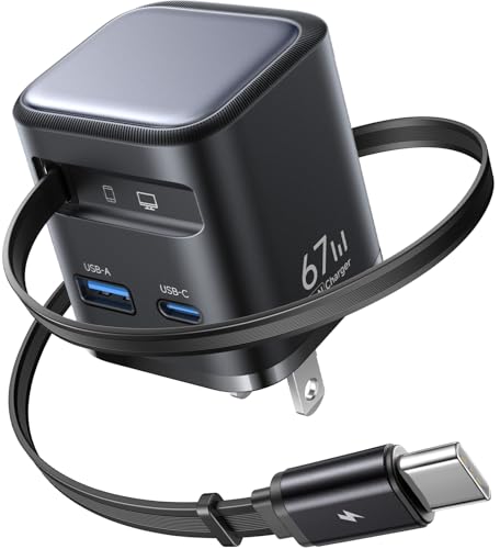 Amazon | 67W 充電器 type-c usb【業界最新巻き取り式・超軽量・三台