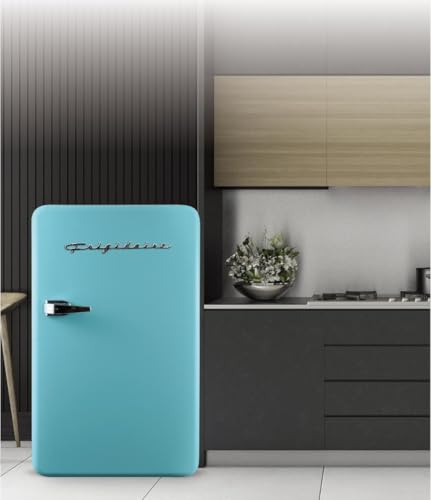 FRIGIDAIRE EFR372-BLUE 3.2 Cu Ft Blue Retro Compact Rounded Corner Premium Mini Fridge - Additional View