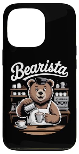 Bearista Bear Funny Coffee �X�}�z�P�[�X iPhone 13 Pro �p