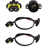 HUIQIAODS Wrangler JK Fog Light Wiring Harness Kit 5202 H16 to 9006 9005 HB3 Wiring Harness kit for...