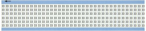 Cartes de marquage Brady WM-33-PK en vinyle repositionnable mat 3,8 cm