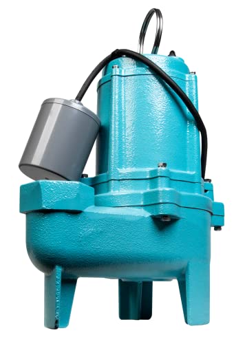 Little Giant 509412, 9SC-CIA-RF 115 Volt, 4/10 HP, 6000 GPH Epoxy-Coated Cast Iron Sewage Pump with Piggyback Tethered Float Switch, 20-Ft. Cord, Blue -  Franklin Electric Co., Inc.