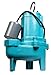 Little Giant 9SC-CIA-RF 115 Volt, 4/10 HP, 6000 GPH Epoxy-Coated Cast Iron Submersible Sewage Pump with Piggyback Tethered Float Switch, 20-Ft. Cord, Blue, 509412