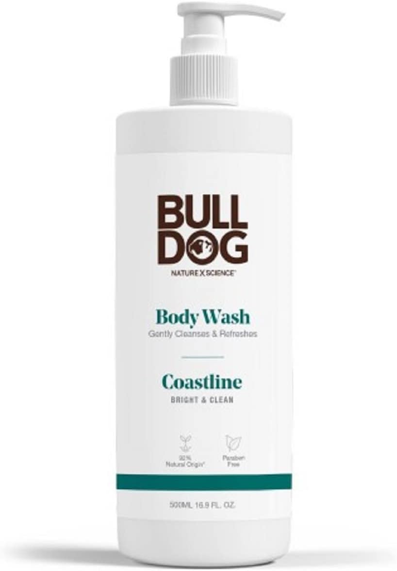 BULLDOG Mens Skincare and Grooming Body Wash, Coastline, 16.9 Fluid Ounce