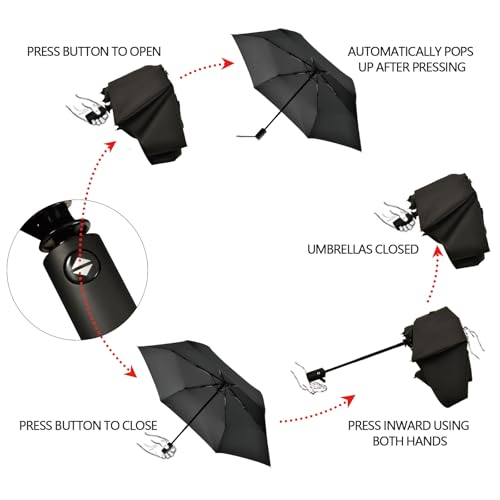 Parapluie pour la pluie et le soleil résistant aux fortes tempêtes - 6