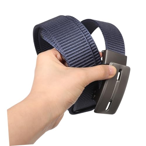 NOLITOY Mens Ratchet Belt Automatic Buckle Comfortable Nylon Belt for Work Jeans4