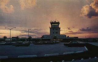Hollywood-Fort Lauderdale International Airport at Sunset Airports Original Vintage Postcard