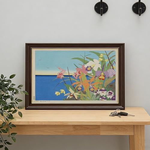 Impression sur toile fleurs Paul Jacoulet décoration murale 30x45cm - 7