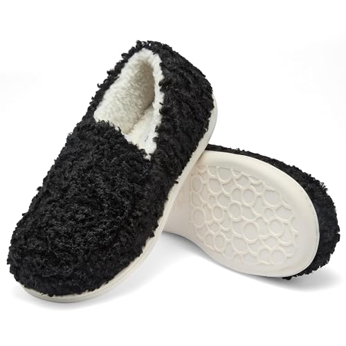 Fruit of the Loom Women's Berber Loafer - Comfy, Memory Foam, Indoor/Outdoor