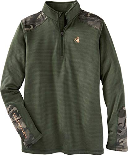 Legendary Whitetails Women's Daybreak Recon 1/4 Zip Grid Fleece, Ivy, XX-Large