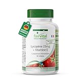 Fairvital | Gélules de lycopène avec vitamine E - 25mg de lycopène - VEGAN - 90 gélules - microencapsulées