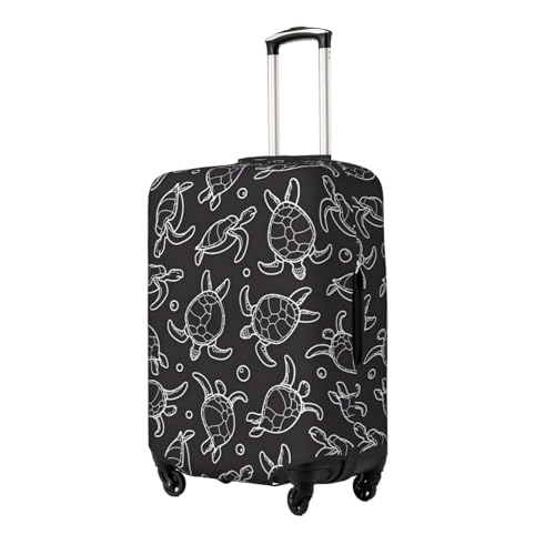 Turtle Pattern Luggage Protector,Scratch Travel Suitcase Cover Suitcase Fits 18-32 Inch Luggage4