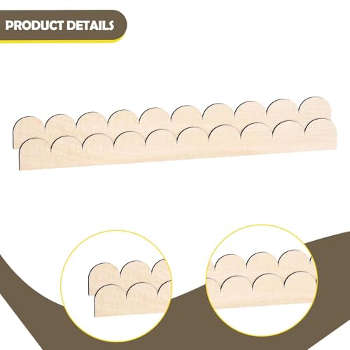 Decorativas de madera seleccionada pack de 10 piezas pulidas de 40 cm para alta decoración 4