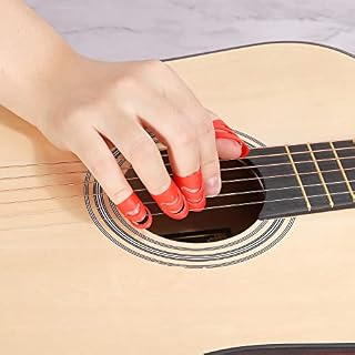 sourcing map Finger Médiators Guitare Médiators XL L M S Dimension Noir avec Rangement Boîte pour Guitare Basse Ukulélé… - Les Beatles, Paul McCartney, John Lennon, RIngo Starr, George Harrison sourcing map Finger Médiators Guitare Médiators XL L M S Dimension Noir avec Rangement Boîte pour Guitare Basse Ukulélé… – Image 5