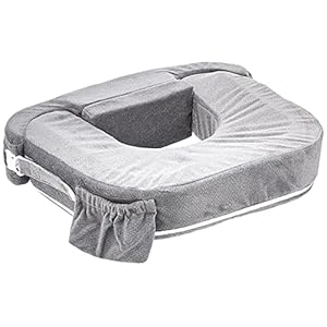 My Brest Friend Nursing Pillow for Twins, Breastfeeding, Nursing & Posture Support with Pocket and Removable Slipcover…