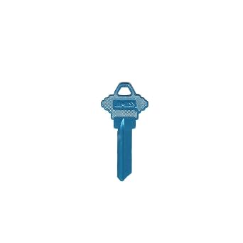 JMA SLG-4.AA Aluminum Key Blank, SC4 Light Blue 10-Pack