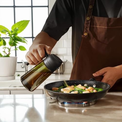 Miniatura 7 de Dispensador De Aceite Para Cocina, Dispensador De Aceite De Oliva 2 En 1 Y Pulverizador De Aceite, Botella Dispensadora De Aceite De Oliva, Pulverizador De Aceite De Oliva Para Cocinar