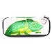Yuzheng Lézard Vert Étui à Crayons Grande capacité Sac à Crayons Maquillage Pochette Étudiants Papeterie avec Porte-Stylo à Double Fermeture éclair pour école / Bureau 19x7.5x3.8cm