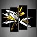Digital Art Abstract Black White Yellow Wall Art Painting Pictures Print On Canvas Abstract The Picture For Home Modern Decoration