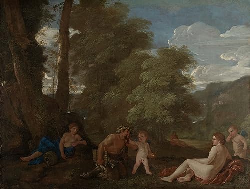 Tableaux graffiti pour décoration murale moderne nymphes satyre