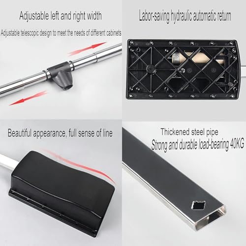 Cintre réglable et robuste latéral pour optimiser un placard haut sans effort - 4