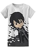 Great Eastern Entertainment Men's Sword Art Online SD Kirito JRS T-Shirt, Multicolored, Large