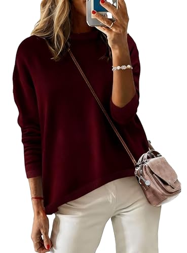 Image of Womens Striped Lightweight Cotton Sweaters Long Sleeve Crew Neck Color Block Casual Knitted Pullover Tops